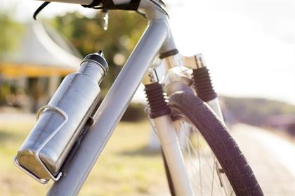 water bottle on bike