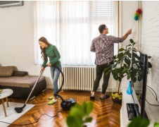 Couple Dusting Home SM 