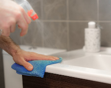 Bathroom Bleach Cleaning SM