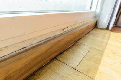 radon floor cracks