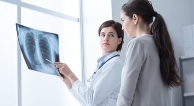 doctors showing xray