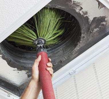 Cleaning an air duct