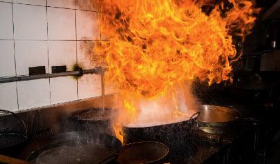 Cleaning up after a kitchen grease fire
