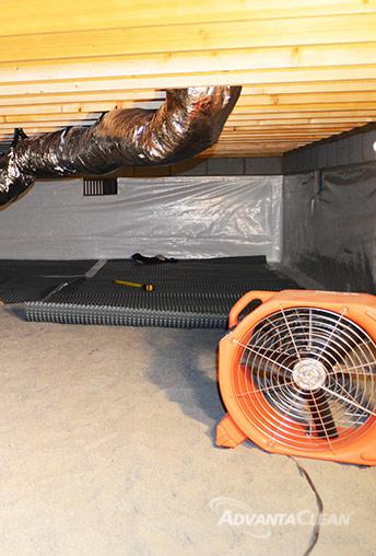 Crawl Space with Fan