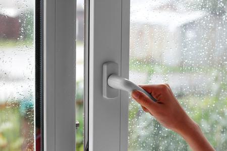 moisture on door