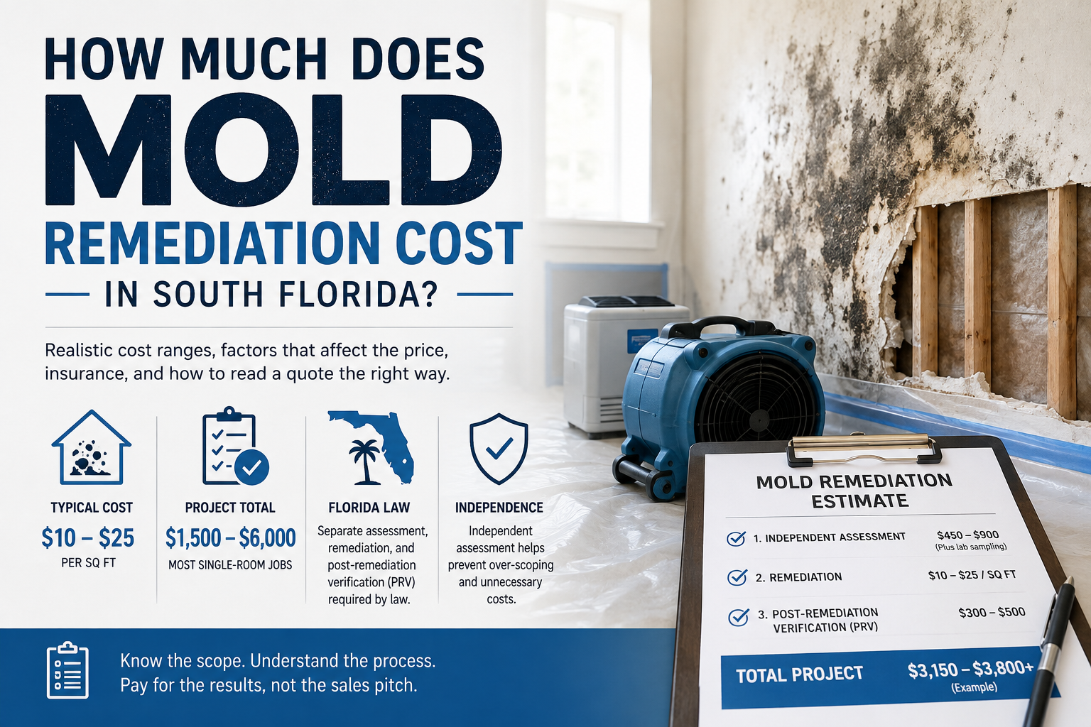 Mold Remediation Cost in South Florida (2026 Price Guide)