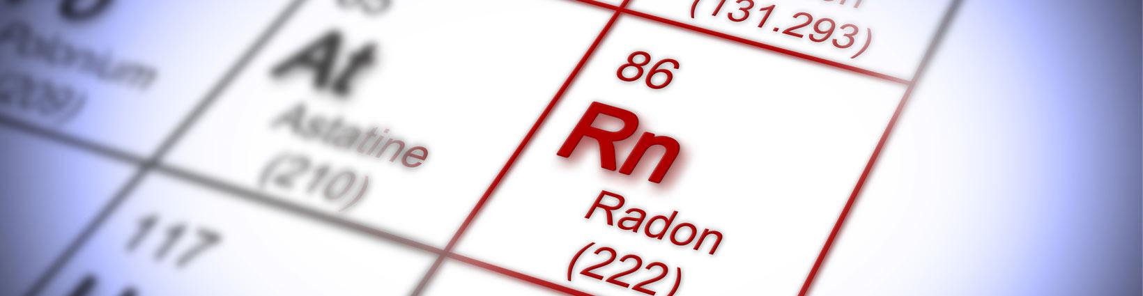 Periodic Table Showing Radon Element