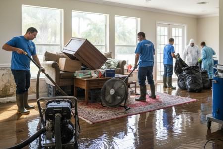Water damage restoration in Plantation