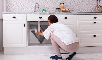 Water Damage in Kitchen