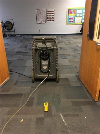 Flood water damage cleaning