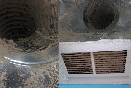 Dust on air ducts