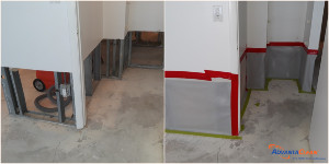 Water damage units restoration