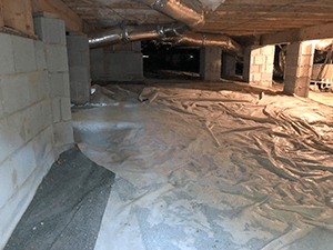 moisture in crawlspace 