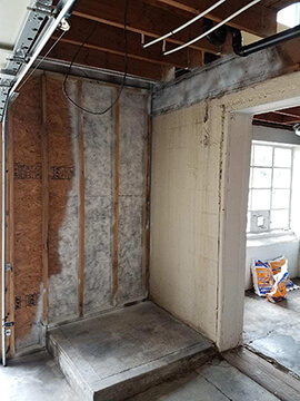 wood walls after mold removal