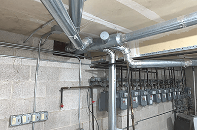 laundry room pipes 