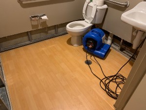 restroom after