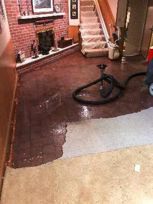 Damage due to water overflow