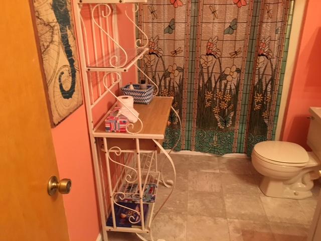 Water mitigation clean up in bathroom