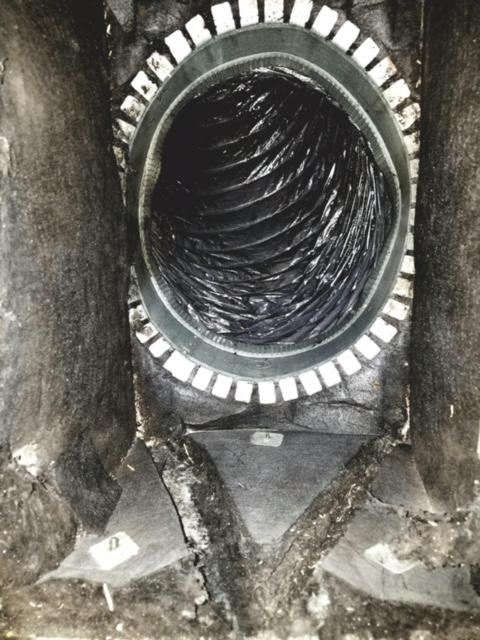 Cleaned HVAC Air Duct