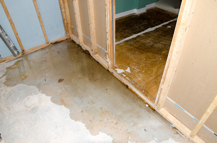 Floor damaged due to water leak